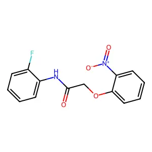 N-(2-fluorophenyl)-2-(2-nitrophenoxy)acetamide structure