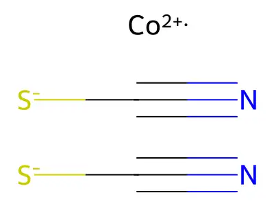 硫氰酸钴 structure