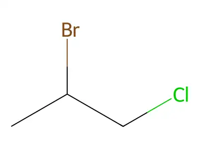 1-氯-2-溴丙烷 structure