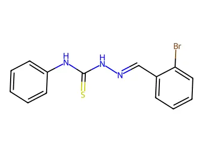 1-[(2-Bromophenyl)methylideneamino]-3-phenylthiourea structure