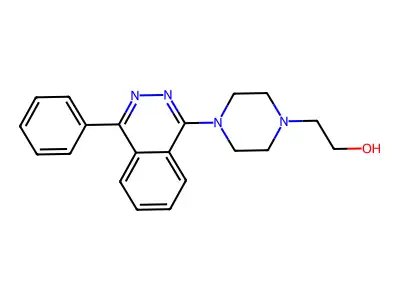 2-[4-(4-Phenylphthalazin-1-yl)piperazin-1-yl]ethanol structure