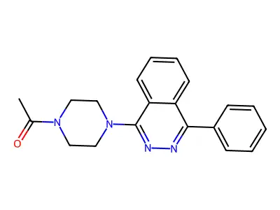 1-[4-(4-Phenylphthalazin-1-yl)piperazin-1-yl]ethanone structure