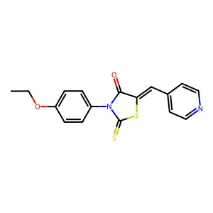 3-(4-Ethoxyphenyl)-5-(4-pyridylmethylene)-2-thioxo-1,3-thiazolidin-4-one structure