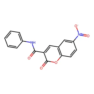 6-硝基-2-氧代-N-苯基-2H-色烯-3-甲酰胺 structure
