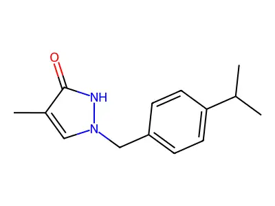 4-Methyl-1-{[4-(propan-2-yl)phenyl]methyl}-1H-pyrazol-3-ol structure