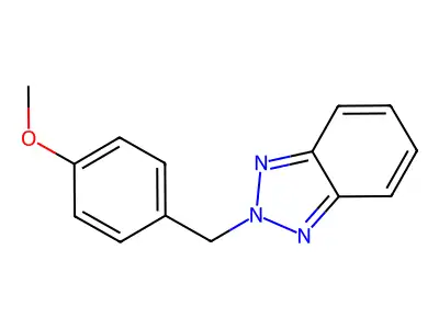 2-[(4-Methoxyphenyl)methyl]benzotriazole structure