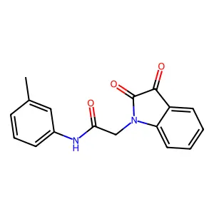 2-(2,3-dioxo-2,3-dihydro-1H-indol-1-yl)-N-(3-methylphenyl)acetamide structure