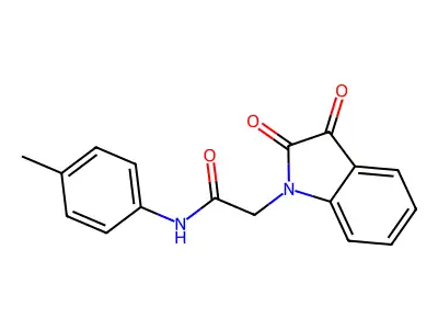 2-(2,3-dioxo-2,3-dihydro-1H-indol-1-yl)-N-(4-methylphenyl)acetamide structure
