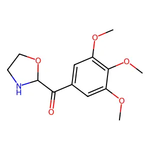 (1,3-Oxazolidin-2-yl)(3,4,5-trimethoxyphenyl)methanone structure