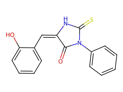 5-Salicyliden-3-phenyl-2-thiohydantoin structure