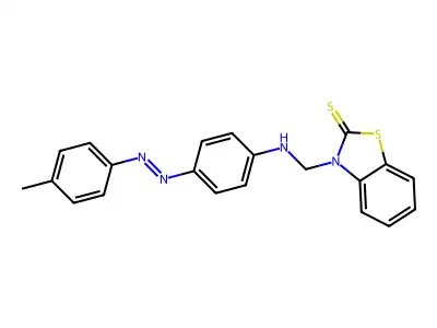 2(3H)-Benzothiazolethione, 3-[[[4-[2-(4-methylphenyl)diazenyl]phenyl]amino]methyl]- structure