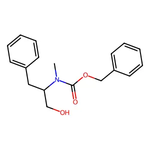 benzyl N-(1-hydroxy-3-phenylpropan-2-yl)-N-methylcarbamate structure