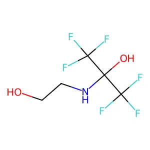 2-Propanol, 1,1,1,3,3,3-hexafluoro-2-((2-hydroxyethyl)amino)- structure