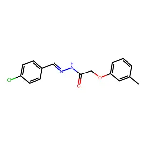 N'-(4-Chlorobenzylidene)-2-(3-methylphenoxy)acetohydrazide structure