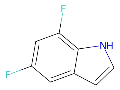 5,7-difluoro-1H-indole structure