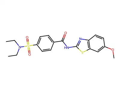 4-(diethylsulfamoyl)-N-(6-methoxy-1,3-benzothiazol-2-yl)benzamide structure
