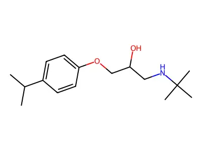 1-(Tert-butylamino)-3-[4-(propan-2-yl)phenoxy]propan-2-ol structure