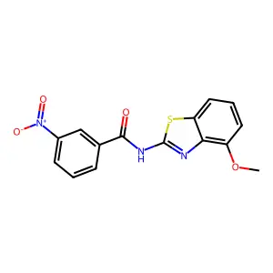 N-(4-Methoxy-1,3-benzothiazol-2-yl)-3-nitrobenzamide structure