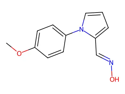 N-[[1-(4-methoxyphenyl)pyrrol-2-yl]methylidene]hydroxylamine structure