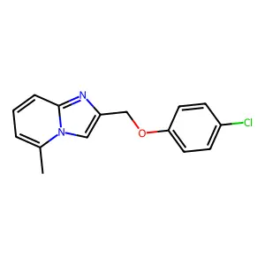 2-[(4-Chlorophenoxy)methyl]-5-methylimidazo[1,2-a]pyridine structure