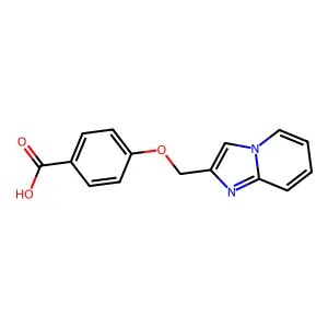 4-((Imidazo(1,2-a)pyridin-2-yl)methoxy)benzoic acid structure