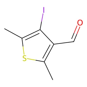 4-Iodo-2,5-dimethylthiophene-3-carbaldehyde structure