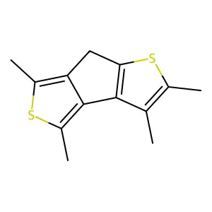 2,3,4,6-tetramethyl-7H-thieno[3',4':3,4]cyclopenta[1,2-b]thiophene structure