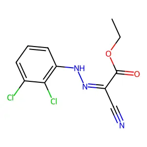 Ethyl 2-cyano-2-[(2,3-dichlorophenyl)hydrazinylidene]acetate structure
