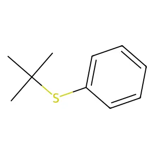 ((1,1-Dimethylethyl)thio)benzene structure