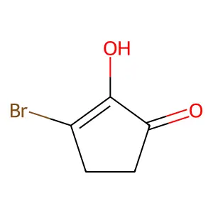 3-Bromo-2-hydroxycyclopent-2-en-1-one structure
