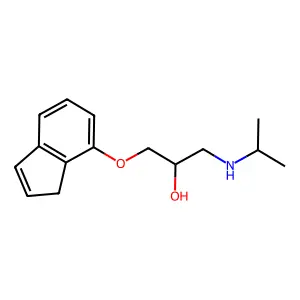 7-(2-Hydroxy-3-isopropylaminopropoxy)indene structure