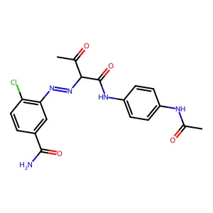 Pigment Yellow 116 structure
