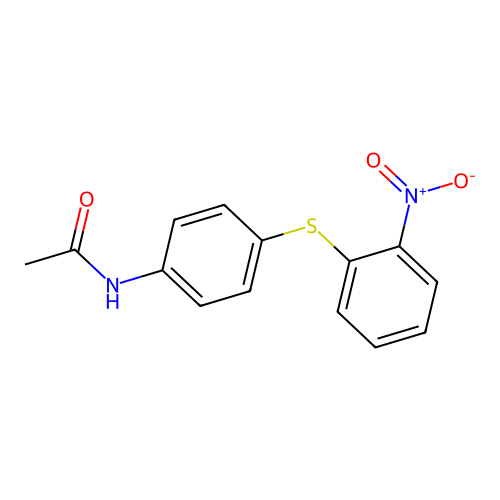 4-Acetylamino-2'-nitrodiphenyl sulfide structure