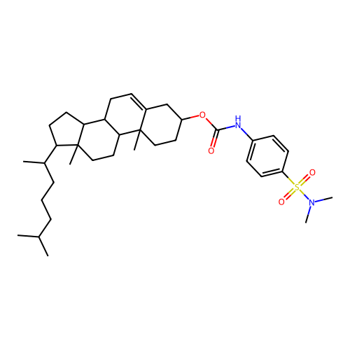 Cholest-5-en-3-yl [4-(dimethylsulfamoyl)phenyl]carbamate structure