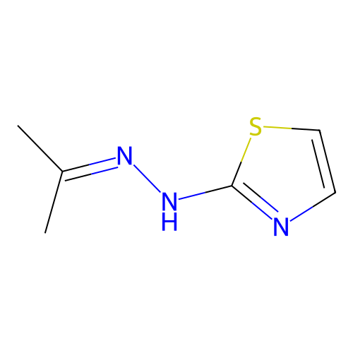 N-(propan-2-ylideneamino)-1,3-thiazol-2-amine structure