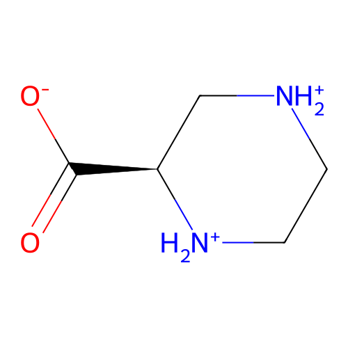 (2R)-piperazine-1,4-diium-2-carboxylate structure