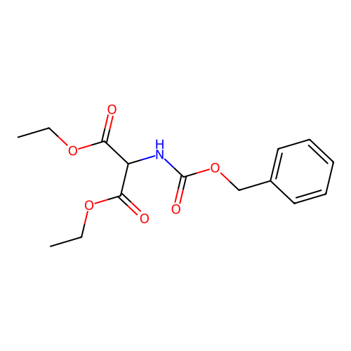 Diethyl 2-(benzyloxycarbonylamino)malonate structure