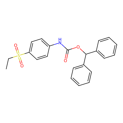 Diphenylmethyl [4-(ethanesulfonyl)phenyl]carbamate structure