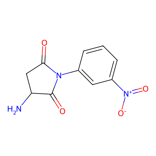 3-Amino-1-(3-nitrophenyl)pyrrolidine-2,5-dione structure