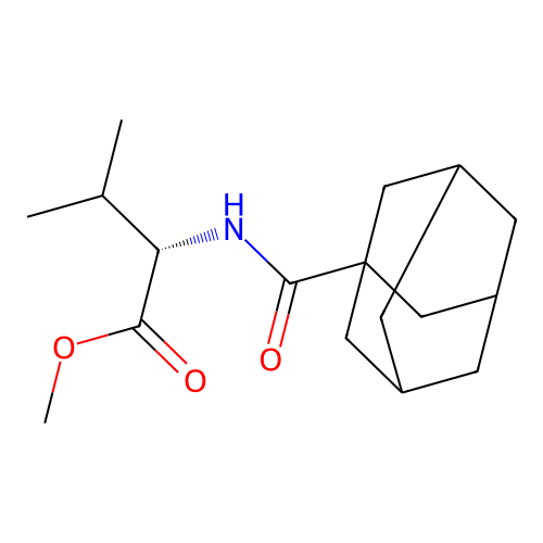 (S)-methyl 2-((3S,5S,7S)-adamantane-1-carboxamido)-3-methylbutanoate structure