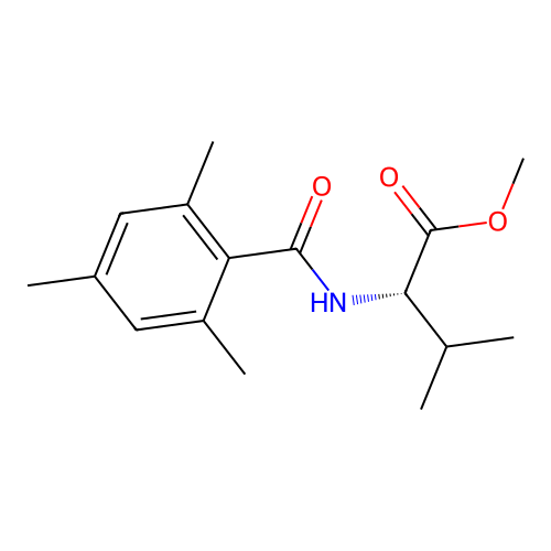 (S)-methyl 3-methyl-2-(2,4,6-trimethylbenzamido)butanoate structure