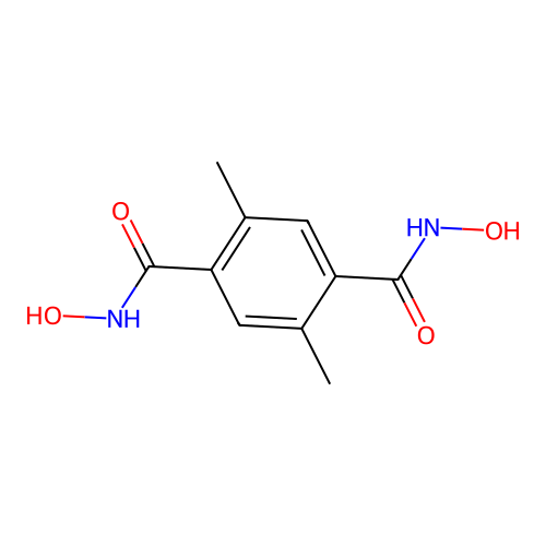 2,5-Dimethylterephthalicdihydroxamic acid structure