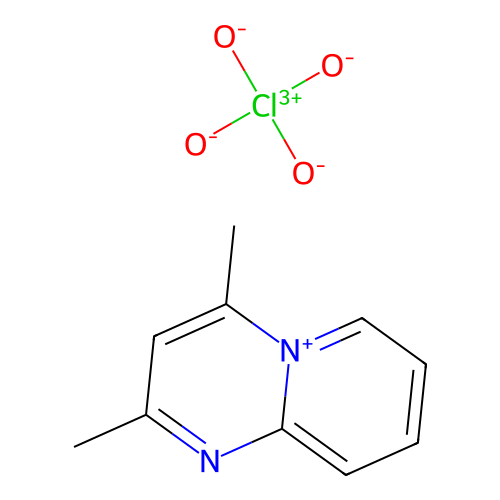 2,4-Dimethylpyrido[1,2-a]pyrimidin-5-ium perchlorate structure