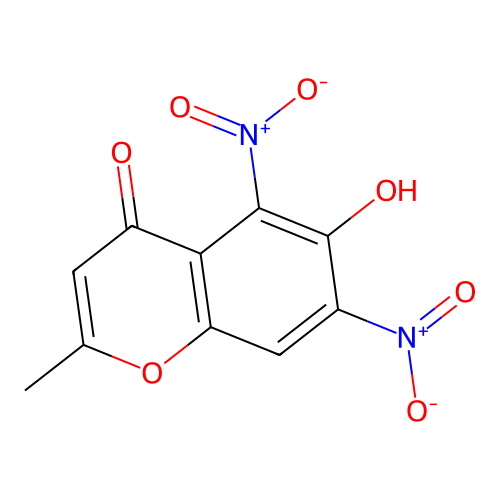 Chromone, 6-hydroxy-2-methyl-5,7-dinitro- structure