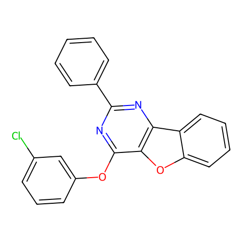 4-(3-Chlorophenoxy)-2-phenyl[1]benzofuro[3,2-d]pyrimidine structure