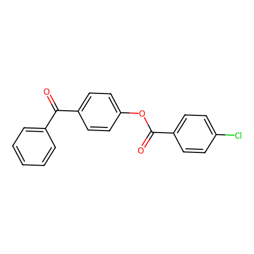 4-Benzoylphenyl 4-chlorobenzoate structure