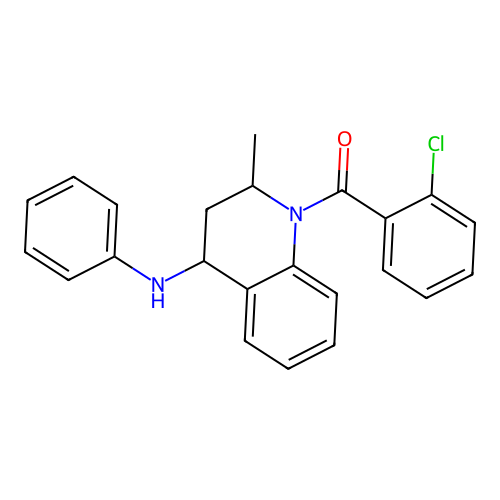 (2-chlorophenyl)[2-methyl-4-(phenylamino)-3,4-dihydroquinolin-1(2H)-yl]methanone structure