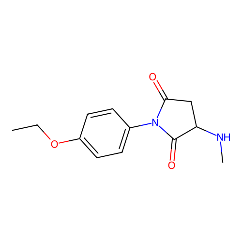 1-(4-Ethoxyphenyl)-3-(methylamino)pyrrolidine-2,5-dione structure