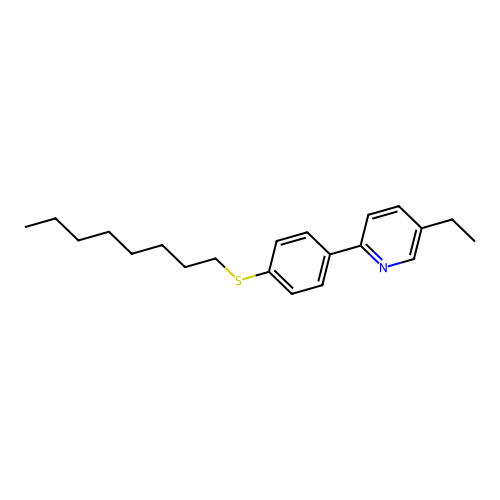5-Ethyl-2-[4-(octylsulfanyl)phenyl]pyridine structure