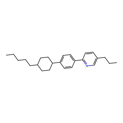 2-[4-(4-Pentylcyclohexyl)phenyl]-5-propylpyridine structure
